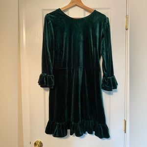 RIHOAS green velvet mini dress size L